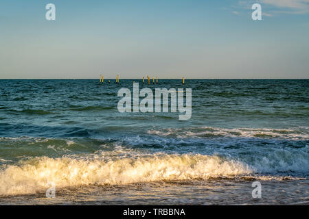 Ein hervorragendes Wochenende mit der Familie in Myrtle Beach, South Carolina. Stockfoto