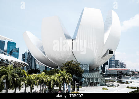 Kunst Science Museum, das Marina Bay Sands, Singapur Stockfoto