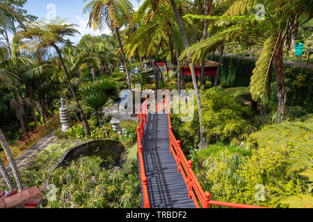 Japanischer Garten, Botanical Gardens, Funchal, Madeira Stockfoto