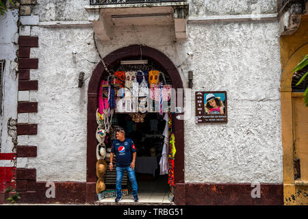 Souvenir shop in Panama City Casco Viejo Stockfoto