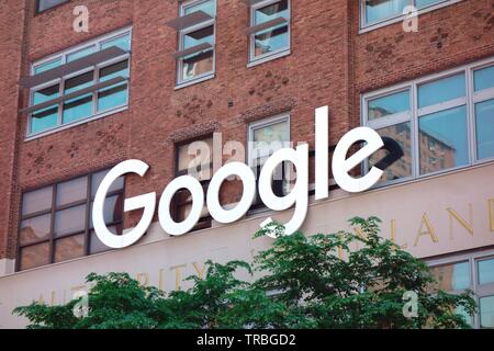 Google Hauptquartier in New York Stockfoto