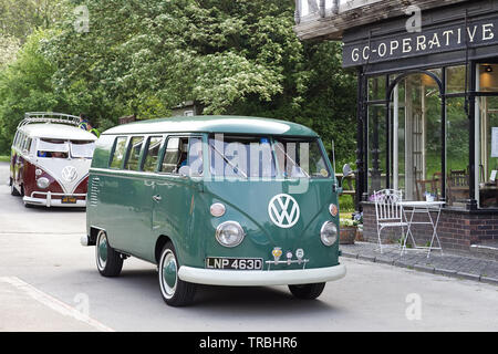 1966 split screen Volkswagen Wohnmobil Stockfoto