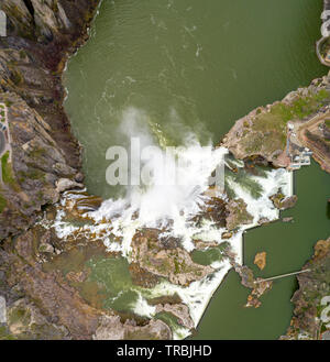 Großen Wasserfall auf dem Snake River in Idaho von oben gesehen Stockfoto