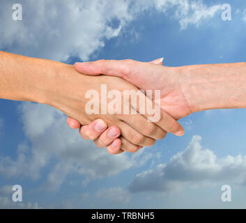 Handshaking-Hände Stockfoto