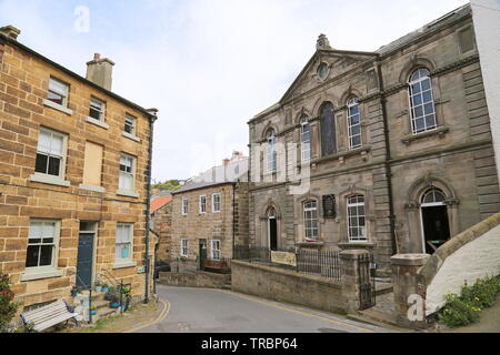 Captain Cook & Staithes Heritage Center, High Street, Staithes, Borough von Scarborough, North Yorkshire, England, Großbritannien, Großbritannien, Europa Stockfoto