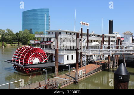 Delta King Steamboat, Old Sacramento, Kalifornien Stockfoto