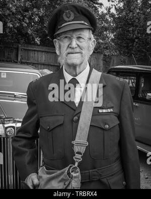 Portraits aus den 40er Jahren Krieg Wochenende an der Great Central Railway in Loughborough, Loughborough Großbritannien. Stockfoto