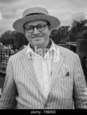 Portraits aus den 40er Jahren Krieg Wochenende an der Great Central Railway in Loughborough, Loughborough Großbritannien. Stockfoto