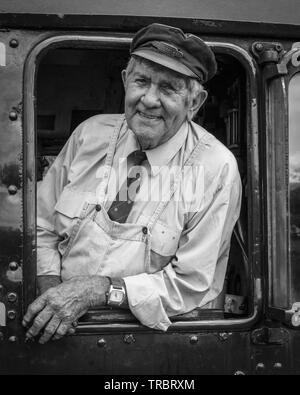 Portraits aus den 40er Jahren Krieg Wochenende an der Great Central Railway in Loughborough, Loughborough Großbritannien. Stockfoto