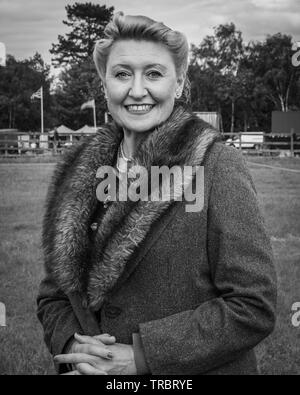 Portraits aus den 40er Jahren Krieg Wochenende an der Great Central Railway in Loughborough, Loughborough Großbritannien. Stockfoto