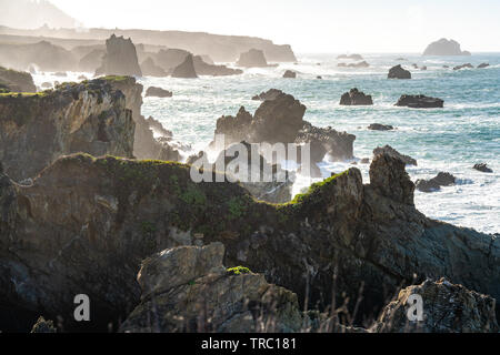 Big Sur Küste entlang des Highway 1 zwischen Los Angeles und San Francisco. Stockfoto