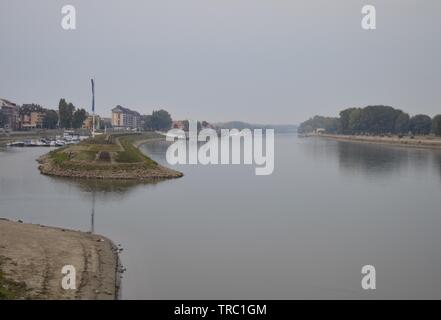 Drau in Osijek Stockfoto