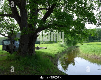 Reine Landschaft in Soomaa Nationalpark Stockfoto