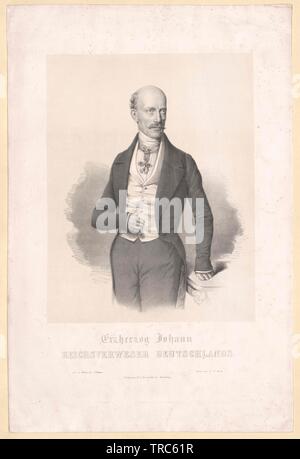 Johann, Erzherzog von Österreich, Additional-Rights - Clearance-Info - Not-Available Stockfoto