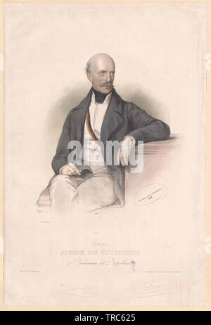 Johann, Erzherzog von Österreich, Additional-Rights - Clearance-Info - Not-Available Stockfoto