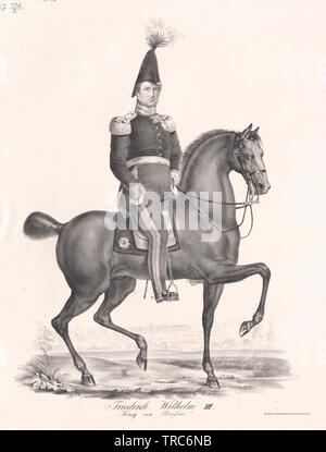 Friedrich Wilhelm III., König von Preußen, Additional-Rights - Clearance-Info - Not-Available Stockfoto