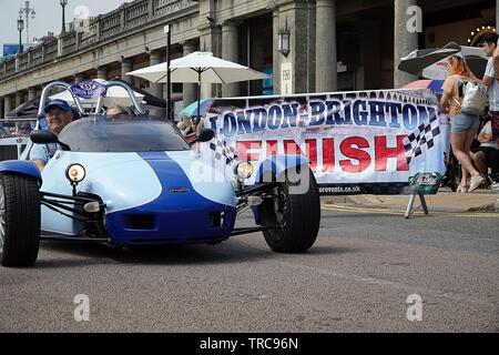 LondoN nach Brighton Classic Car Run 2.Juni 2019 Brighton, UK. Stockfoto