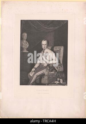 Ferdinand I., Kaiser von Österreich, Additional-Rights - Clearance-Info - Not-Available Stockfoto