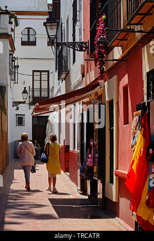 Old Street Scene in Sevilla, Andalusien, Spanien, Europa Stockfoto