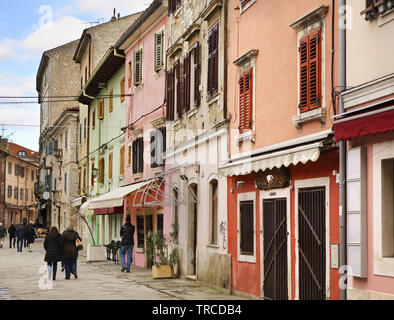 Kandlerov Straße in Pula. Kroatien Stockfoto