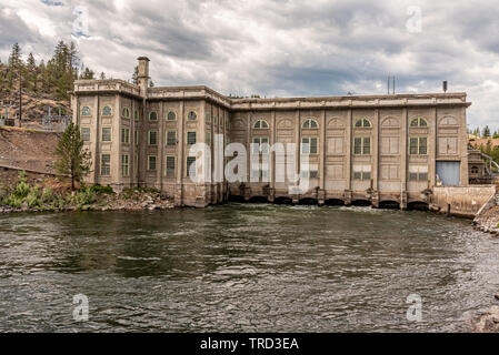 Little Falls Dam Kraftpaket auf der Spokane River Stockfoto