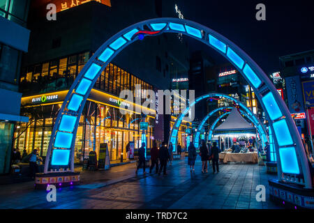 Busan International Film Festival (BIFF) Square in Busan, Südkorea Stockfoto