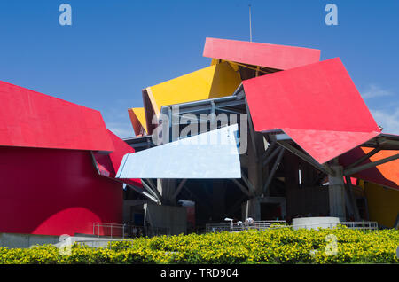Das Museum für Biodiversität wurde vom berühmten Architekten Frank Gehry entworfen Stockfoto