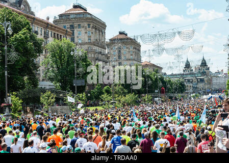 Kiew, Ukraine - 26. Mai 2019: Am Tag der Kiew statt der 27 gemeinnützigen 'Chestnut Run' für 5 km Stockfoto