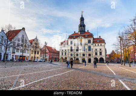 Lüneburg, Deutschland - November 06, 2018: Rathaus oder Rathaus in Lüneburg Stockfoto