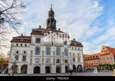 Lüneburg, Deutschland - November 06, 2018: Rathaus oder Rathaus in Lüneburg Stockfoto