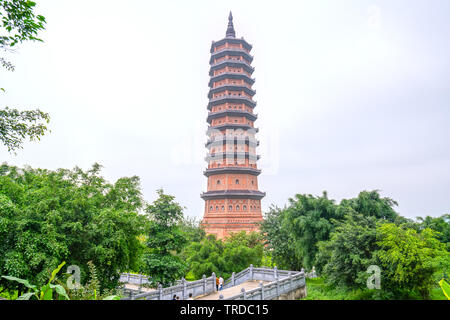 Bai Dinh Pagode die biggiest und grösste Tempel Komplex in Vietnam, Trang Ein, Ninh Binh Stockfoto