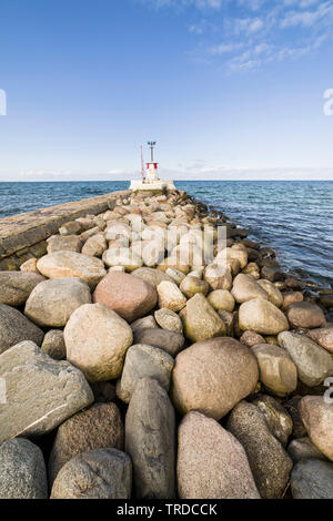 Pir. Lomma. Skåne. Stockfoto