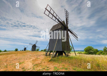 Post Mühle auf oeland, Schweden, Oeland, Kalmar Stockfoto