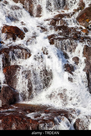 Hraunfossar Wasserfälle, Island, West Island Stockfoto