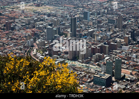 Blick von Monserrate, Kolumbien, Bogota Stockfoto