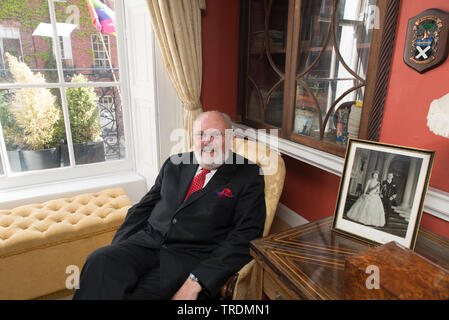 David Norris ist eine irische Gelehrte, unabhängige Senator und Bürgerrechtler. Dublin, 20. Mai 2015 Stockfoto