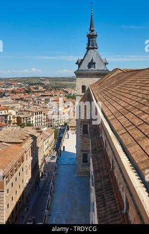 Traditionelle spanische mittelalterliche Stadt Toledo von einem Aussichtspunkt. Reisen Stockfoto