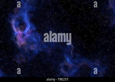 Sternenhimmel, Computer Grafik Stockfoto