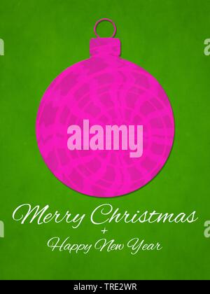 Abbildung: Frohe Weihnachten und ein glückliches Neues Jahr Stockfoto
