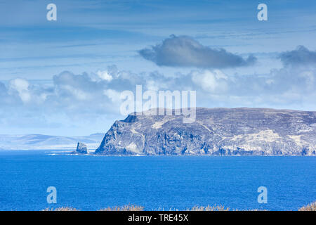 Blick auf die Küste von Fanad Head am nördlichsten Punkt Irlands, Irland, County Donegal Stockfoto