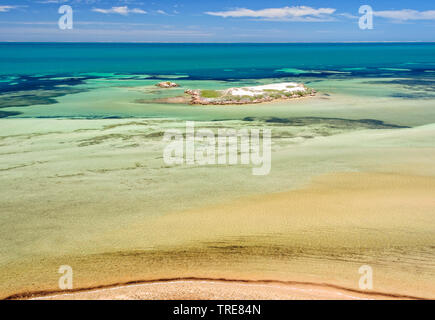 Denham Ton vom Eagle Bluff Aussichtspunkt - Denham, WA, Australien Stockfoto