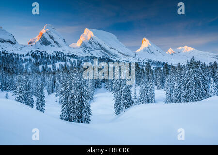 Churfirsten, Toggenburg, Schweiz Stockfoto