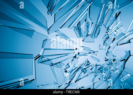 Gebrochene Glas Stockfoto