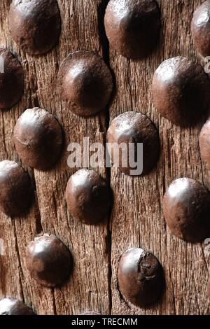 Die verzierte Holztür in alten Äthiopien Stockfoto