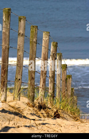 Sandigen weg zum Strand führenden, Katwijk, Niederlande Stockfoto