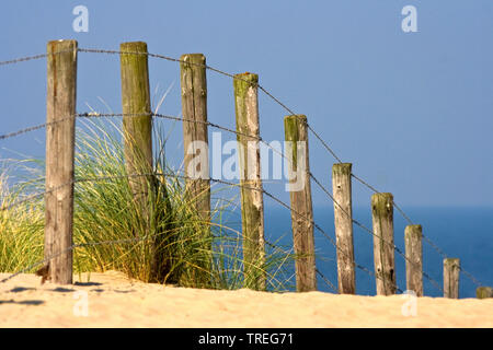 Sandigen weg zum Strand führenden, Katwijk, Niederlande Stockfoto