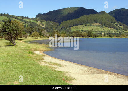 Lagoa Azul, Azoren, Sao Miguel, Sete Cidades Stockfoto