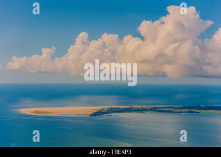 Kniepsand und Wittduen, Luftbild, Deutschland, Schleswig-Holstein, schleswig-holsteinischen Nationalpark Wattenmeer, Amrum Stockfoto