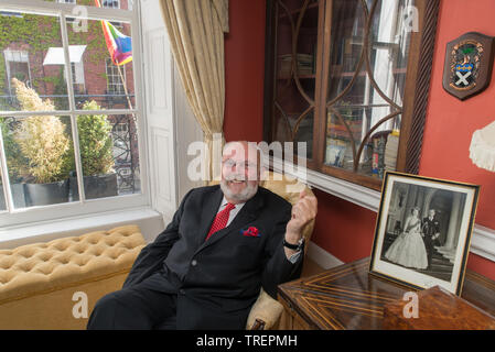 David Norris ist eine irische Gelehrte, unabhängige Senator und Bürgerrechtler. Dublin, 20. Mai 2015 Stockfoto