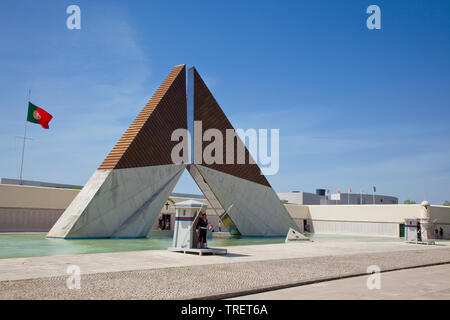 Portugal, Estredmadura, Lissabon, Belem, Monumento Combatentes Ultramar, Denkmal für die überseeischen Kämpfer Soldaten der portugiesischen Armee, die in den überseeischen Krieg von 1961 bis 1974 starb. Stockfoto